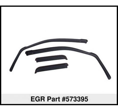 EGR 04-13 Ford F150 Crew Cab In-Channel Window Visors - Set of 4 - Matte (573395)