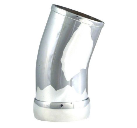 Spectre Universal Intake Elbow Tube (ABS) w/Collar 3in. OD / 22 Degree - Chrome