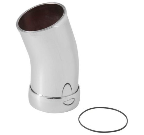 Spectre Universal Intake Elbow Tube (ABS) w/Collar 3in. OD / 22 Degree - Chrome