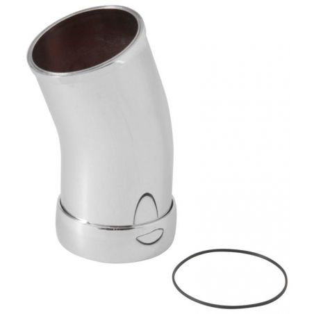 Spectre Universal Intake Elbow Tube (ABS) w/Collar 3in. OD / 22 Degree - Chrome