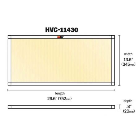 K&N HVAC Filter - 14 x 30 x 1