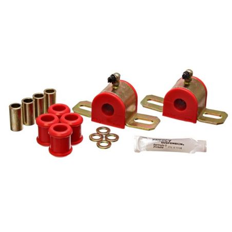 Energy Suspension 08-10 Chrysler 300C RWD / 07-10 Charger RWD Red 17.5mm Rear Sway Bar Bushing Set