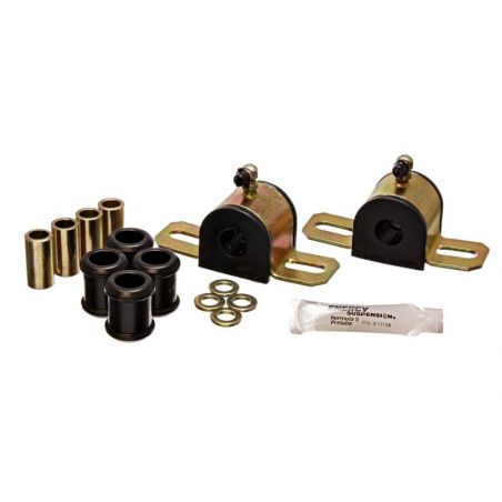 Energy Suspension 08-10 Chrysler 300C RWD / 07-10 Charger RWD Blk 17.5mm Rear Sway Bar Bushing Set