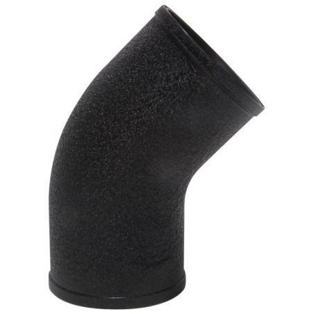 Spectre Universal Intake Elbow Tube (ABS) 3in. OD / 45 Degree - Black Textured Powdercoat