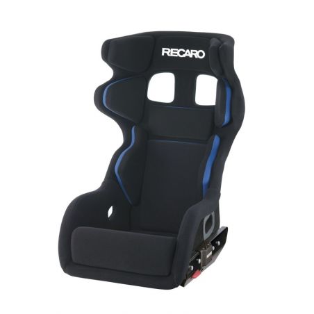 Recaro P1300 GT LW Lightweight Seat - Black Velour/White Logo