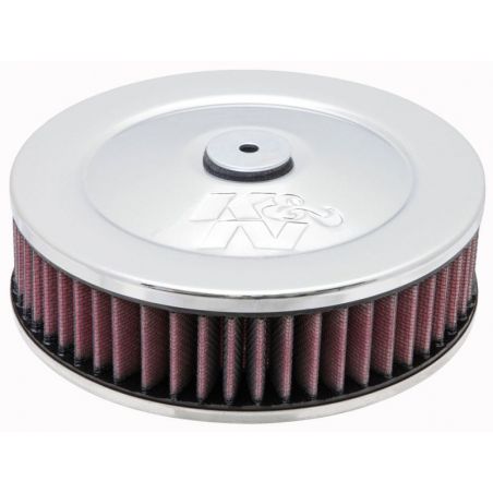 K&N 2-5/8in Flange 7in Diameter 3in Height Round Air Filter Assembly w/ Vent