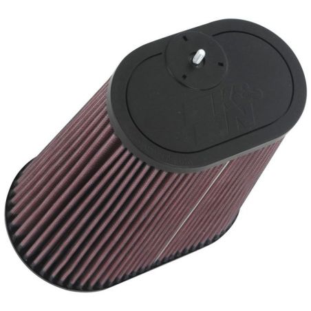 K&N Universal Clamp-On Air Filter 3-1/8in Dual FLG  8-7/8in X 5-3/16 B 6-1/4in X 4IN T, 9inH W/STUD