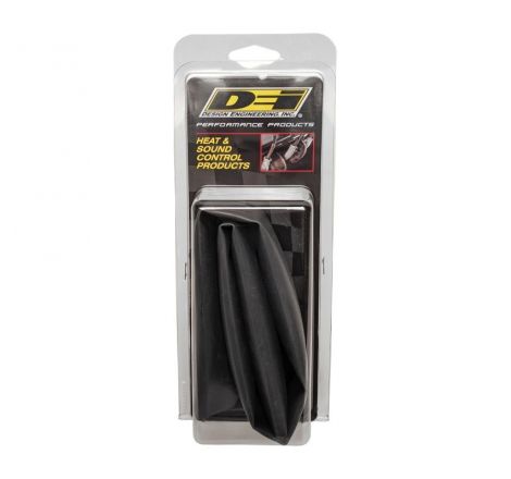 DEI Hi-Temp Shrink Tube 19mm (3/4in) x 2ft w/Adhesive - Black