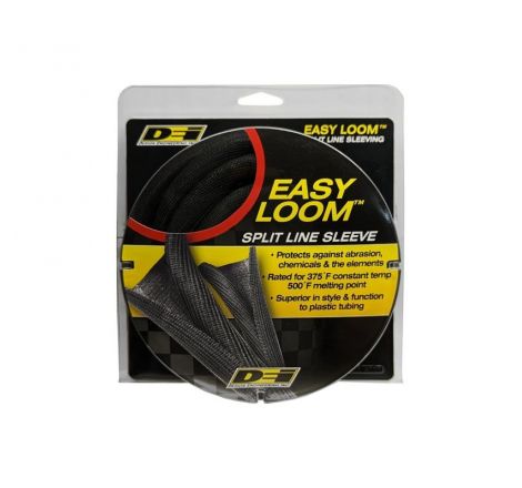 DEI Split Wire Sleeve Easy Loom 13mm-1/2in x 12 Black