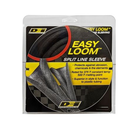 DEI Split Wire Sleeve Easy Loom 10mm-3/8in x 20 Black