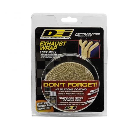 DEI Exhaust Wrap 1in x 15ft - Tan