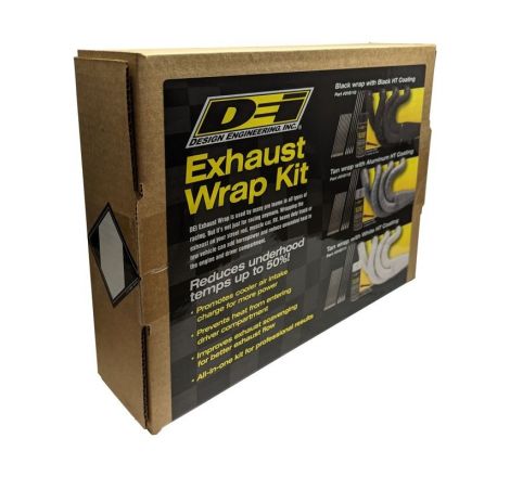 DEI Exhaust Wrap Kit - Tan Wrap and White HT