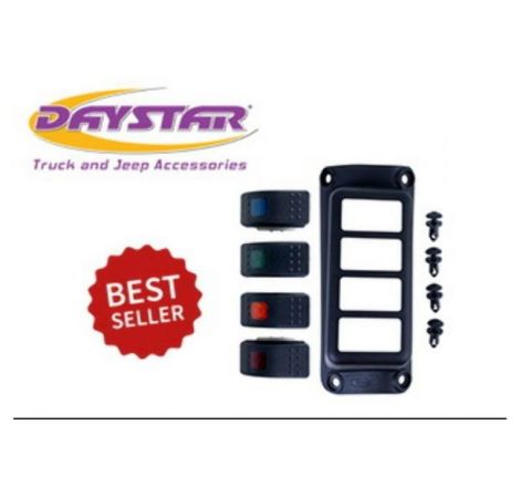 Daystar 2007-2018 Jeep Wrangler JK 2WD/4WD - A-Pillar Rocker Switch Pod (Switches Included)