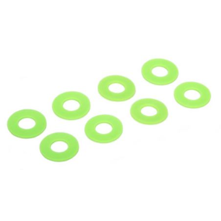 Daystar D-Ring Shackle Washers Set of 8 Fluorescent Green