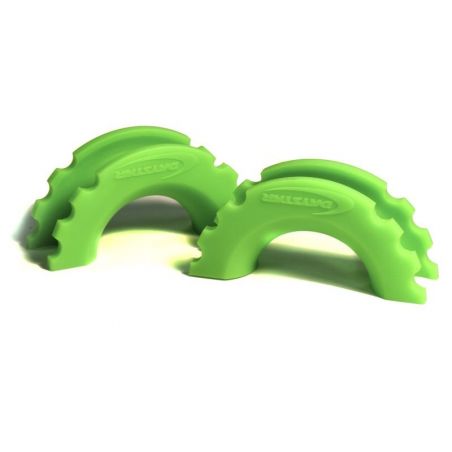 Daystar D-Ring Shackle Isolator Fluorescent Green Pair