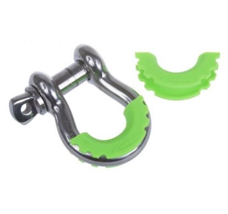 Daystar D-Ring Shackle Isolator Fluorescent Green Pair