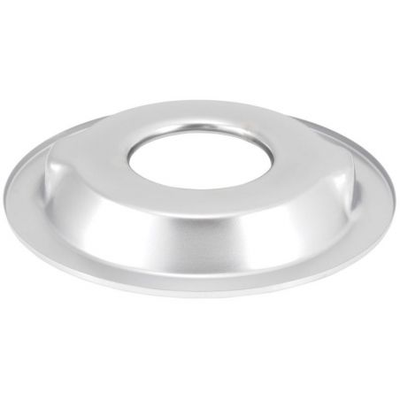 K&N Metal Base Plate 14in OD 5-1/8in Flange Chrome Finish