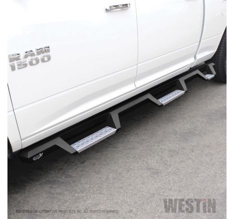 Westin 19-23 1500 Classic CC / 10-23 2500/3500 CC 6.5ft. HDX SS Drop W2W Nerf Step Bars - Tex. Blk