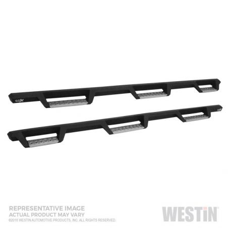 Westin 19-23 RAM 1500 Crew Cab 5.7ft. (Excl. 2019+ Clsc) HDX SS Drop W2W Nerf Step Bars - Tex. Blk