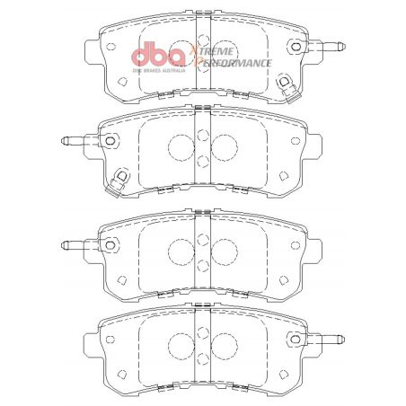 DBA 11-13 Infiniti QX56 (Rear Rotor) XP Performance Rear Brake Pads