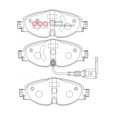 DBA 15-19 Audi A3 (w/288mm Front Rotor) XP Performance Front Brake Pads