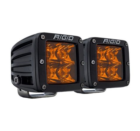 Rigid Industries D-Series Spot w/ Amber PRO Lens (Pair)