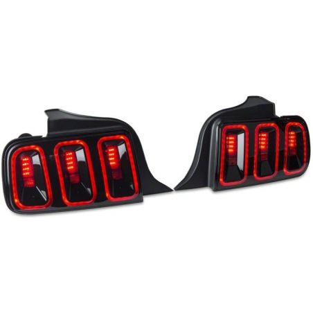 Raxiom 05-09 Ford Mustang Gen5 Tail Lights- Black Housing (Smoked Lens)