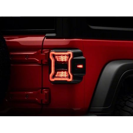 Raxiom 18-22 Jeep Wrangler JL LED Tail Lights- Black Housing (Smoked Lens)