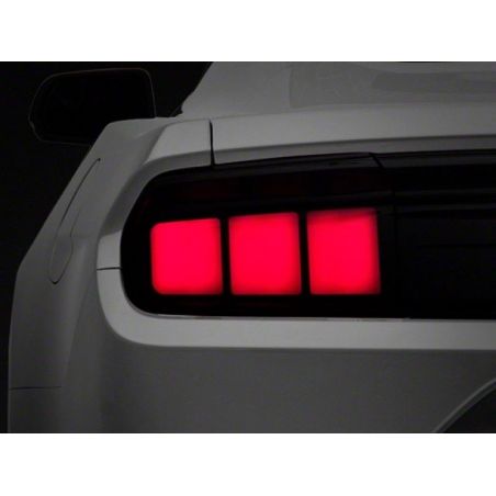 Raxiom 15-22 Ford Mustang Profile LED Tail Lights - Gloss Black Housing (Smoked Lens)