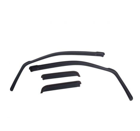 EGR 19-23 Ram 2500/3500 In-Channel Window Visors Front/Rear Set Matte Black Crew Cab