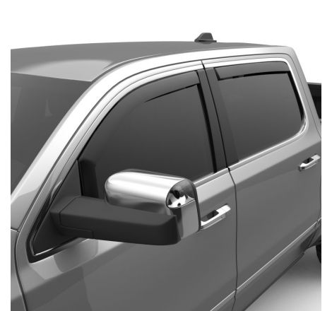 EGR 19-23 Ram 1500 In-Channel Window Visors Front/Rear Set Matte Black Extended Cab