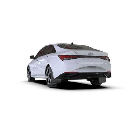 Rally Armor 21-23 Hyundai Elantra (Will Not Fit Elantra N/N Line) Black UR Mud Flap w/ White Logo