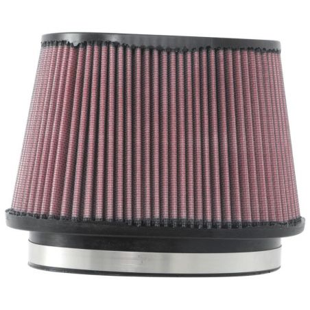 K&N Universal Rubber Filter 6.25in x 4in Oval FLG / 7.375in x 5.5in Base / 6.25in x 4in Top / 5in H