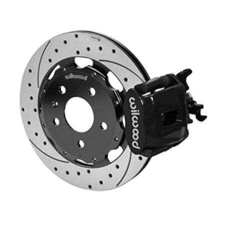 Wilwood 03-08 Audi A4 Caliper-Combination Parking Brake Rear 12.19 Rotor - Black