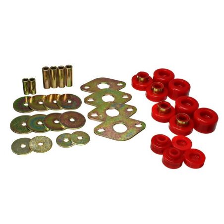 Energy Suspension 01-04 Toyota Tacoma Prerunner Body Mount Bushing Set - Red