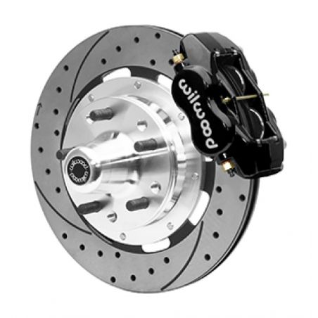 Wilwood 55-57 Chevrolet Bel Air Forged Dynalite Front Big Brake Kit - Black