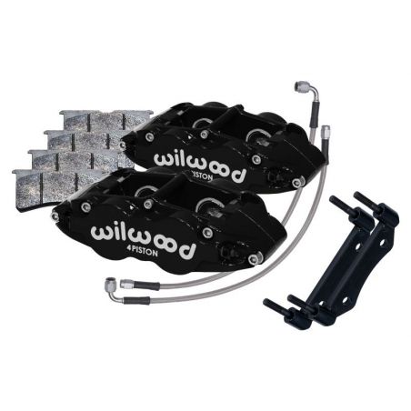 Wilwood 69-83 Porsche 911 Front Superlite Caliper Kit 3.5in MT - Black