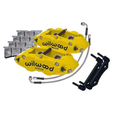 Wilwood 69-83 Porsche 911 Front Superlite Caliper Kit 3.5in MT - Yellow