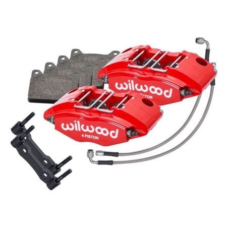 Wilwood 69-74 Porsche 911 Front Powerlite Caliper Kit 3in MT - Red