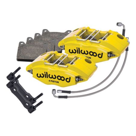 Wilwood 69-74 Porsche 911 Front Powerlite Caliper Kit 3in MT - Yellow