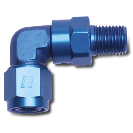 Russell Performance -10 AN 90 Degree Female to Male 1/2in Swivel NPT Fitting