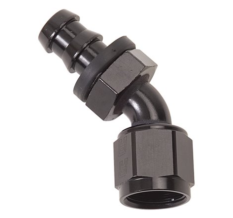 Russell Performance -4 AN Twist-Lok 45 Degree Hose End (Black)