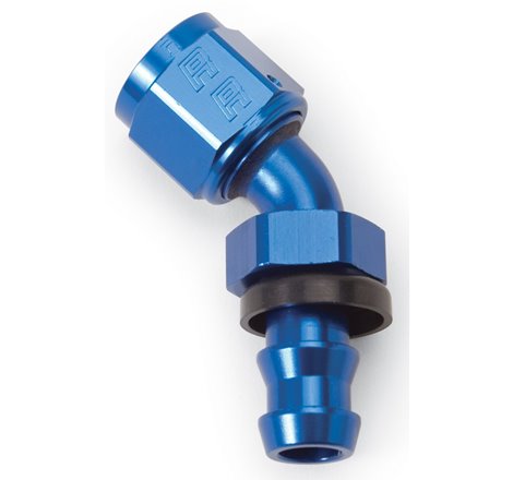 Russell Performance -8 AN Twist-Lok 45 Degree Hose End (Blue)