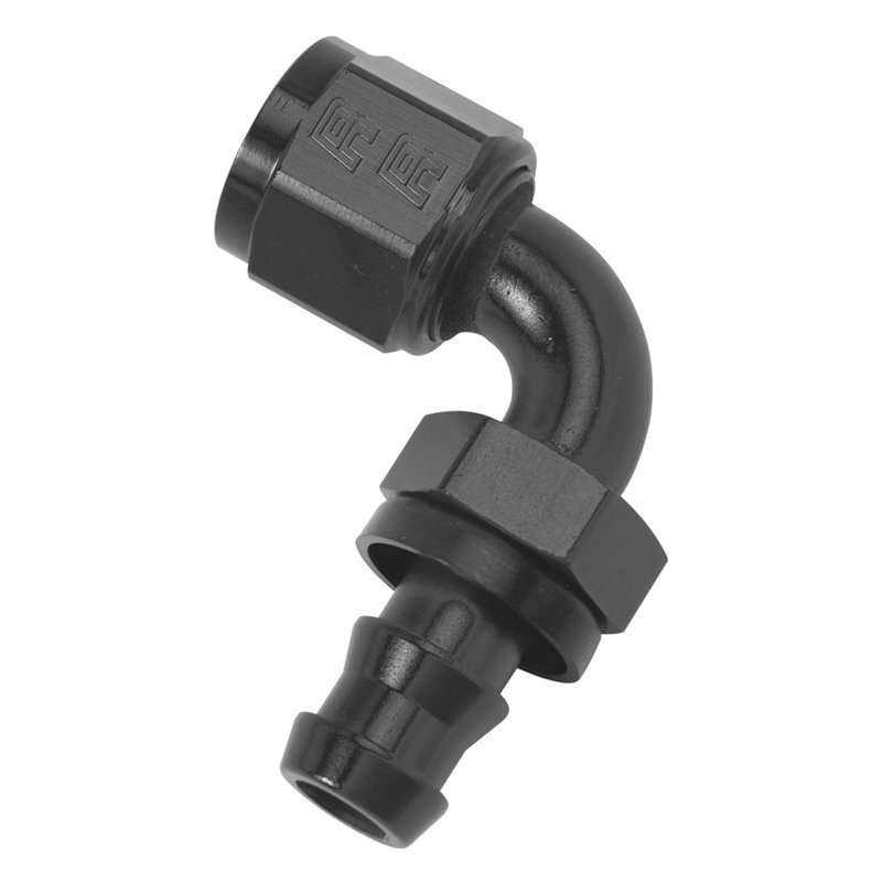 Russell Performance -6 AN Twist-Lok 90 Degree Hose End (Black)