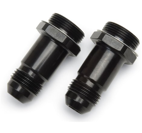 Russell Performance -8 AN Carb Adapter Fittings (2 pcs.) (Black)