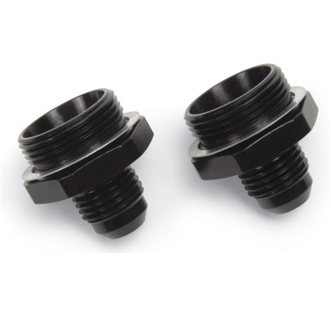 Russell Performance -6 AN Carb Adapter Fittings (2 pcs.) (Black)