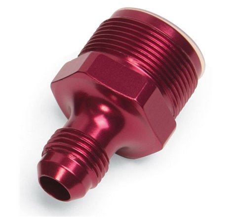 Russell Performance 1in-20 x 6 AN Male Flare Adapter (66-89 Edelbrock Q-Jets/75-89 Stock Q-Jets)