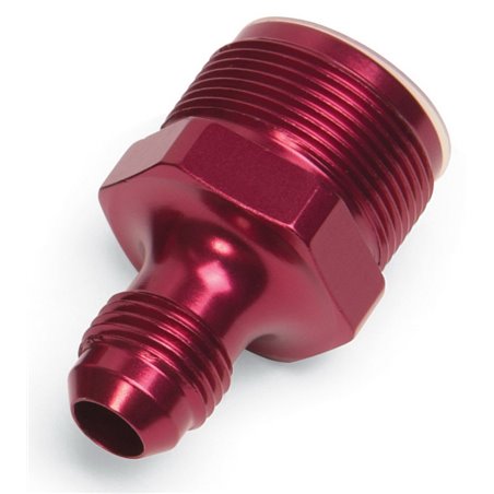 Russell Performance 1in-20 x 6 AN Male Flare Adapter (66-89 Edelbrock Q-Jets/75-89 Stock Q-Jets)