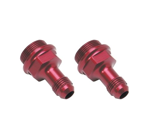 Russell Performance 7/8in -20 x -6 AN Male Flare Extended (2 pcs.) (Red/Blue)