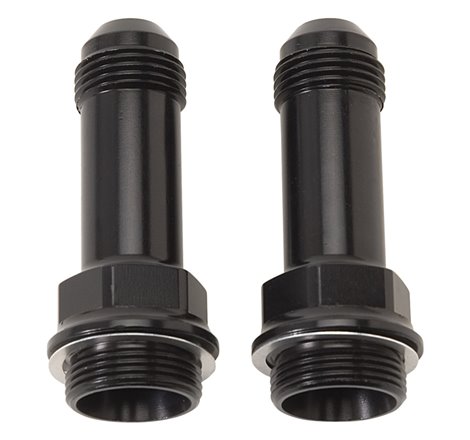 Russell Performance 7/8in -20 x -6 AN Male Flare Extended (2 pcs.) (Black)